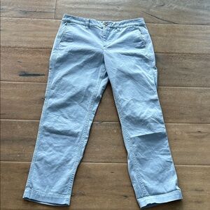 J. Crew Light Blue High-Rise Girlfriend Chino